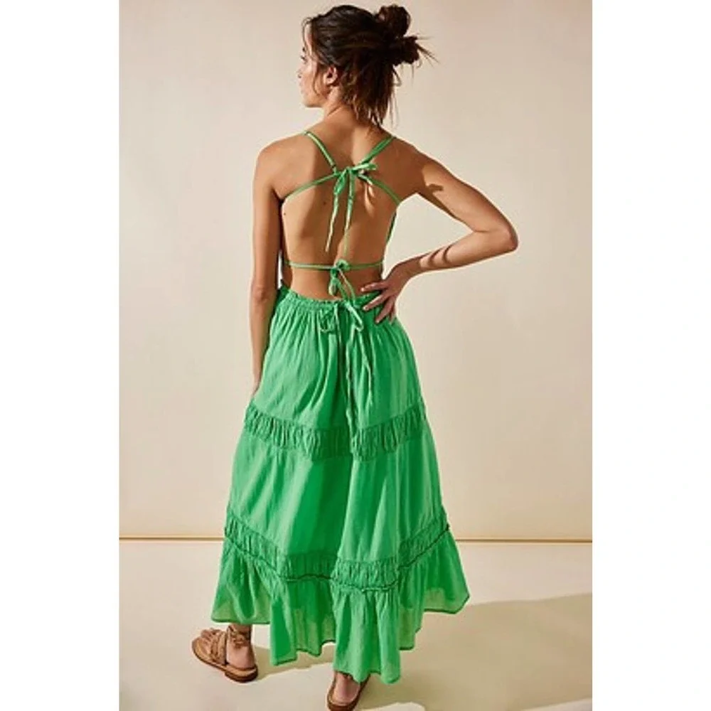 Free People Taking Sides Maxi Dress XS NEW - Picture 2 of 7